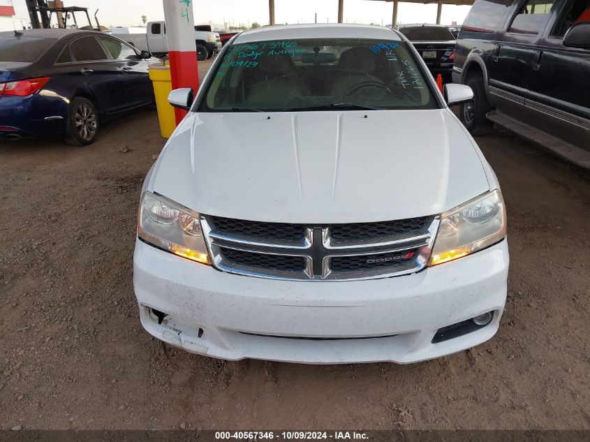 2014 Dodge Avenger Sxt VIN: 1C3CDZCB4EN121065 Lot: 40567346