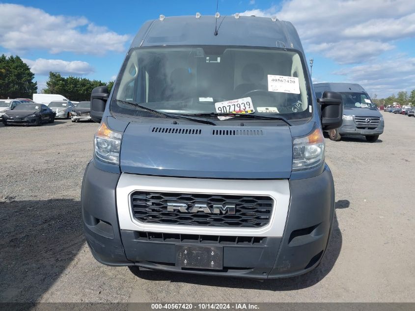 2019 Ram Promaster 3500 Cargo Van High Roof 159 Wb Ext VIN: 3C6URVJG4KE556104 Lot: 40567420