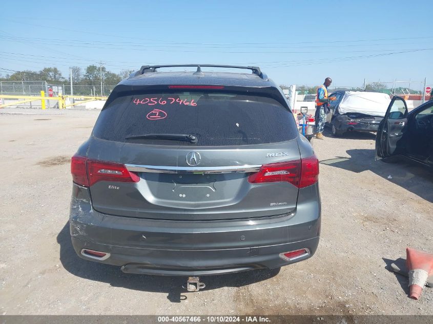 2016 Acura Mdx Advance Entertainment Packages/Advance Package VIN: 5FRYD4H99GB023837 Lot: 40567466