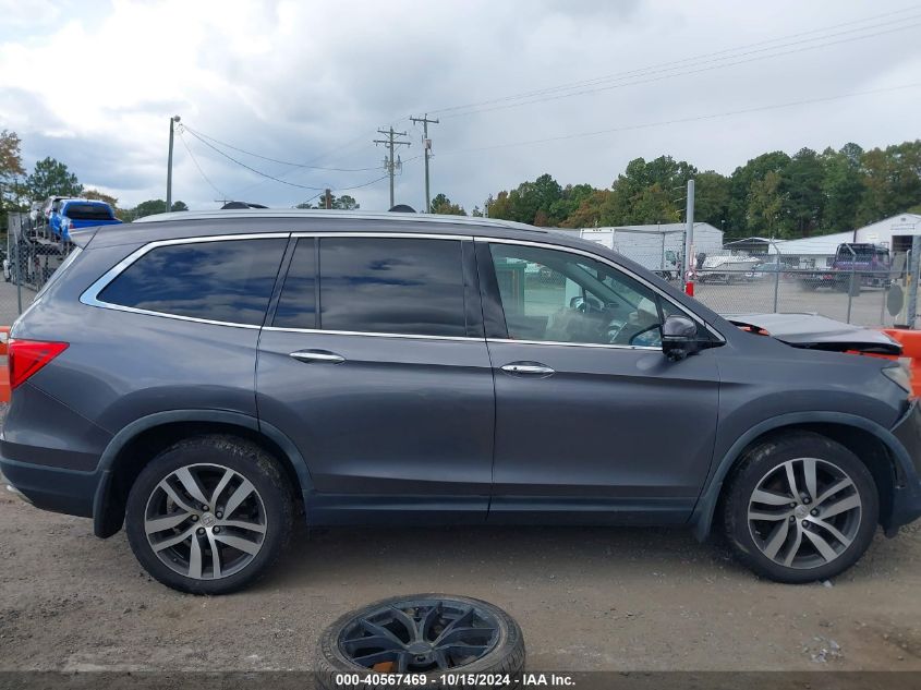 2016 Honda Pilot Touring VIN: 5FNYF6H91GB011351 Lot: 40567469