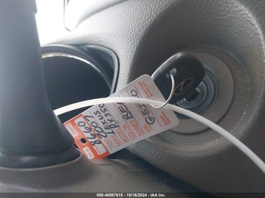 2007 Lexus Rx 350 VIN: JTJGK31U070008408 Lot: 40567615