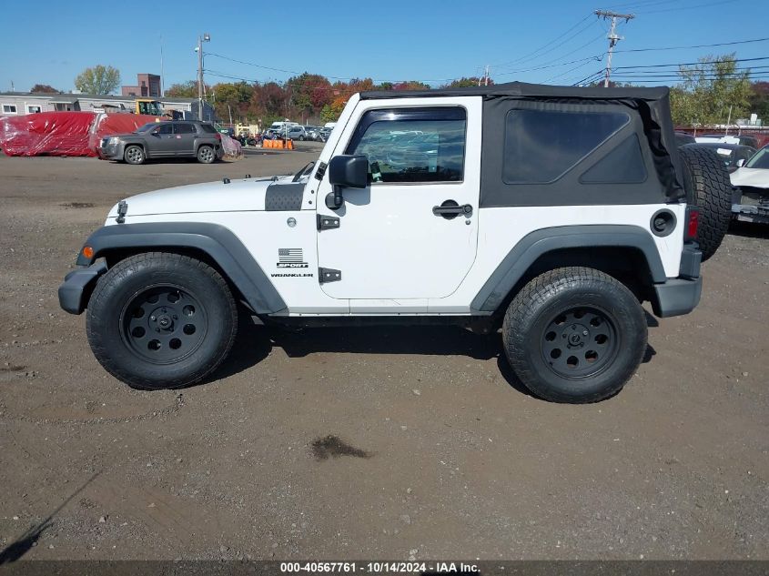 2015 Jeep Wrangler Sport VIN: 1C4AJWAG9FL757499 Lot: 40567761