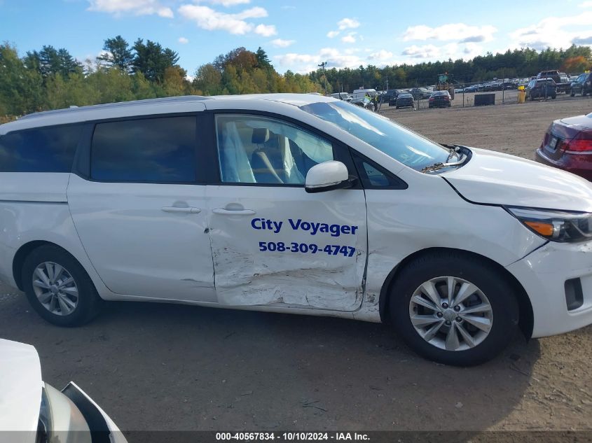 2016 Kia Sedona Lx VIN: KNDMB5C15G6195226 Lot: 40567834