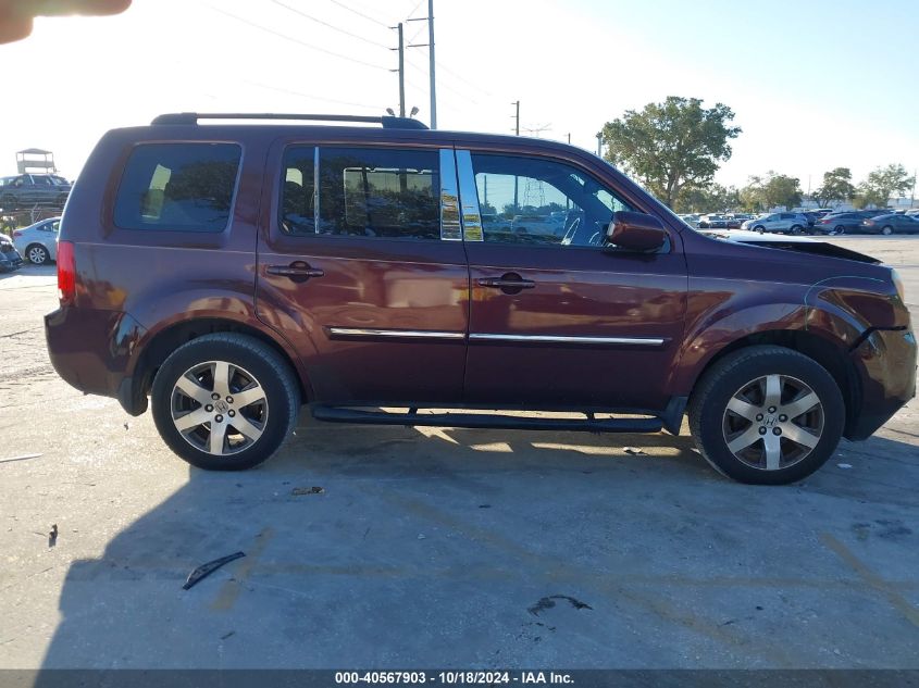 2013 Honda Pilot Touring VIN: 5FNYF3H9XDB018065 Lot: 40567903