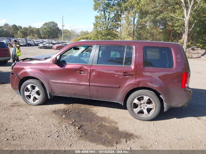 2013 Honda Pilot Ex-L VIN: 5FNYF4H5XDB010972 Lot: 40567941