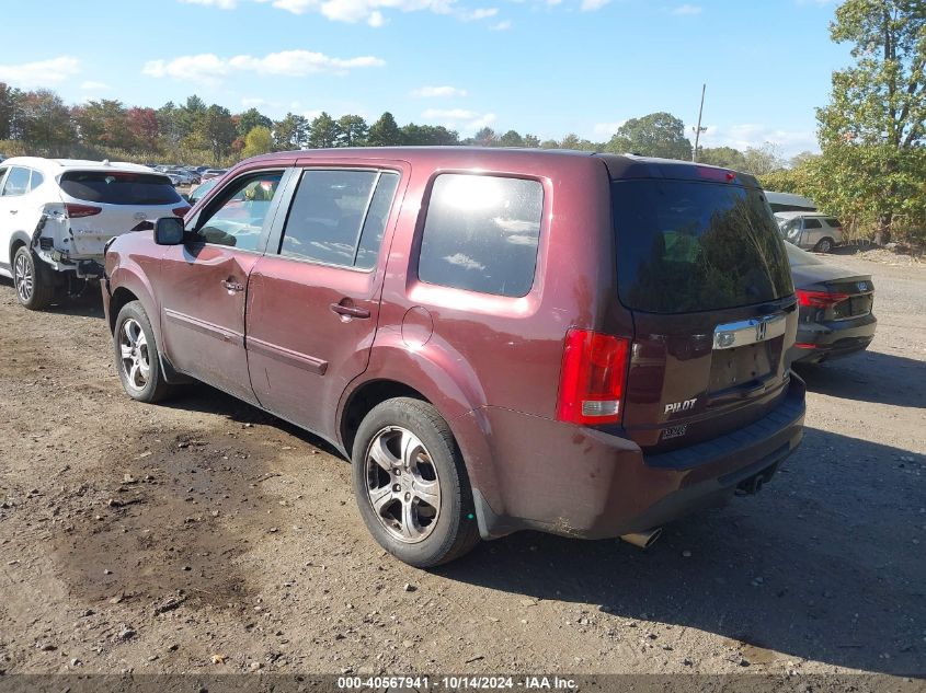 2013 Honda Pilot Ex-L VIN: 5FNYF4H5XDB010972 Lot: 40567941