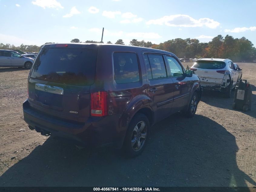 2013 Honda Pilot Ex-L VIN: 5FNYF4H5XDB010972 Lot: 40567941