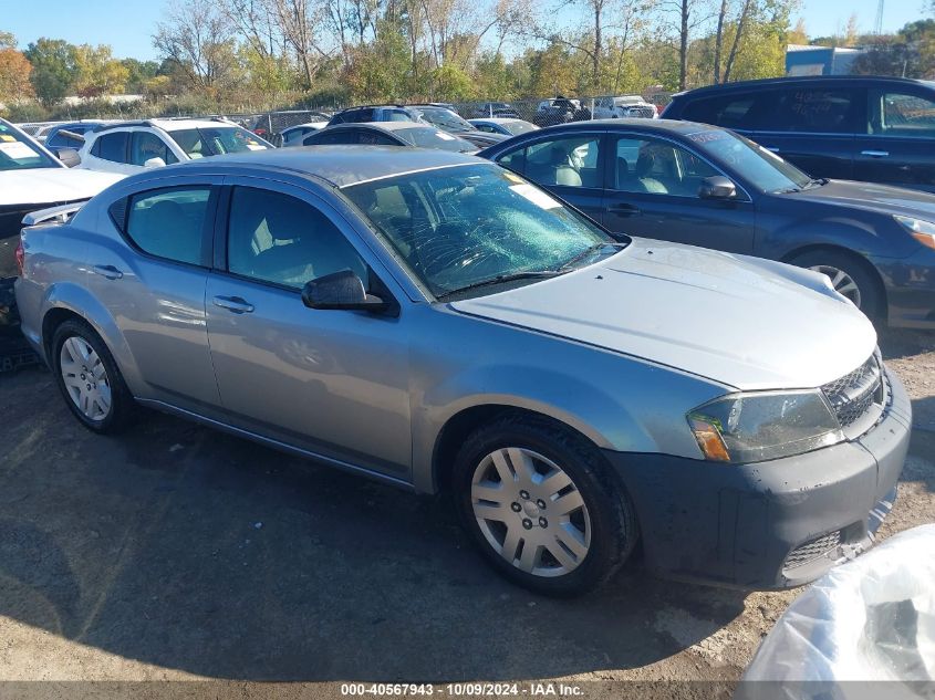 2013 Dodge Avenger Se VIN: 1C3CDZABXDN630885 Lot: 40567943