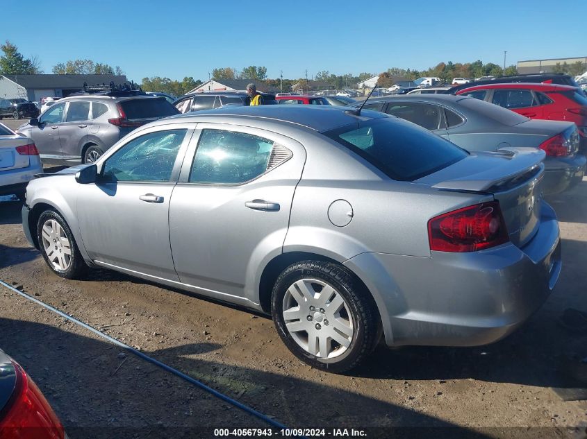 2013 Dodge Avenger Se VIN: 1C3CDZABXDN630885 Lot: 40567943