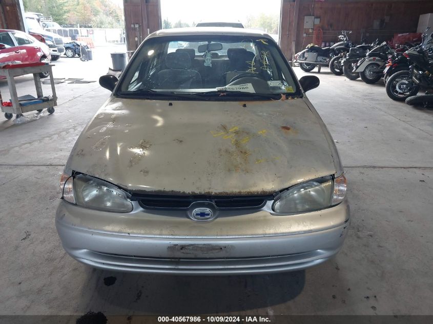 1999 Chevrolet Prizm Lsi VIN: 1Y1SK5482XZ432638 Lot: 40567986