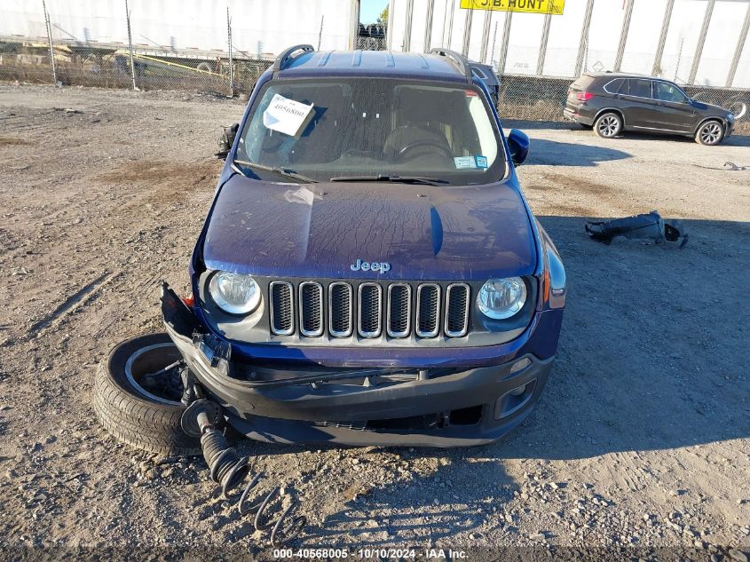 2017 Jeep Renegade Latitude Fwd VIN: ZACCJABB0HPE40739 Lot: 40568005