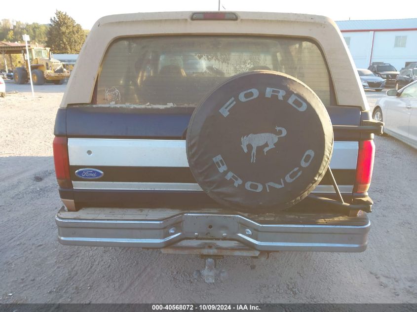 1995 Ford Bronco U100 VIN: 1FMEU15H1SLB58715 Lot: 40568072