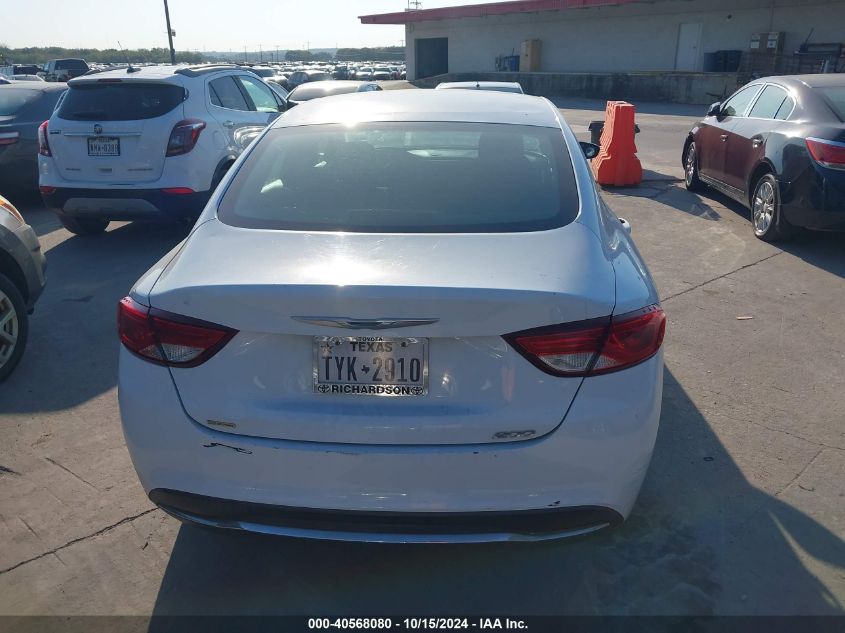 2015 Chrysler 200 Limited VIN: 1C3CCCAB0FN578220 Lot: 40568080