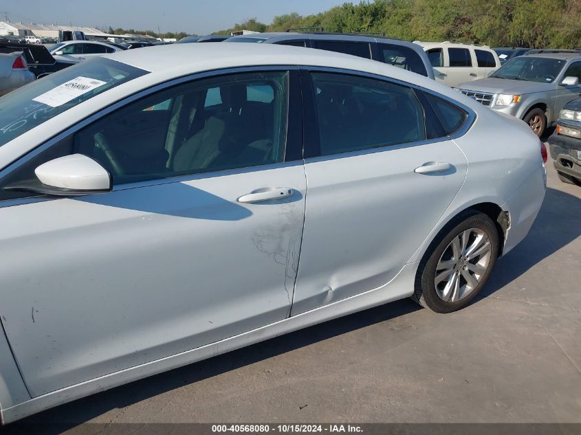 2015 Chrysler 200 Limited VIN: 1C3CCCAB0FN578220 Lot: 40568080