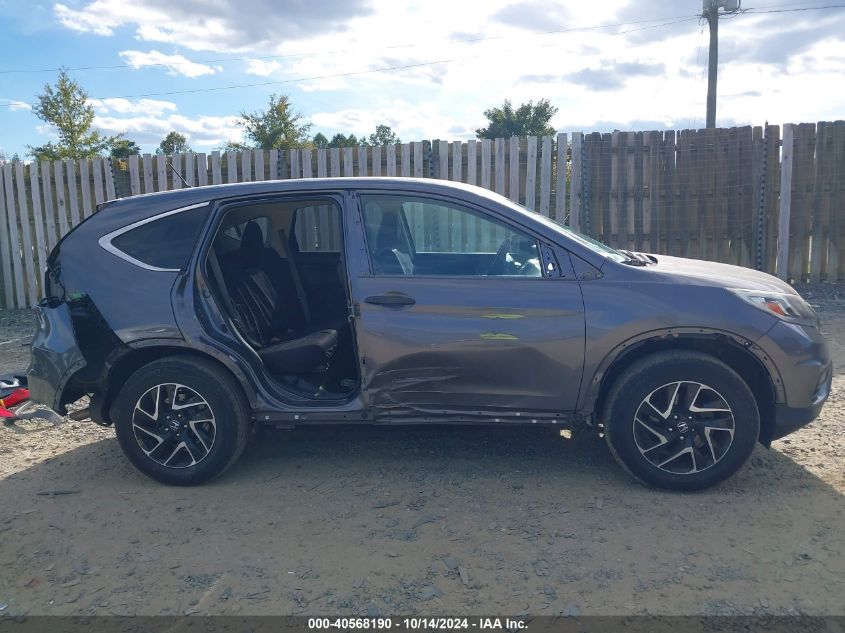 2016 Honda Cr-V Se VIN: 2HKRM3H41GH558666 Lot: 40568190