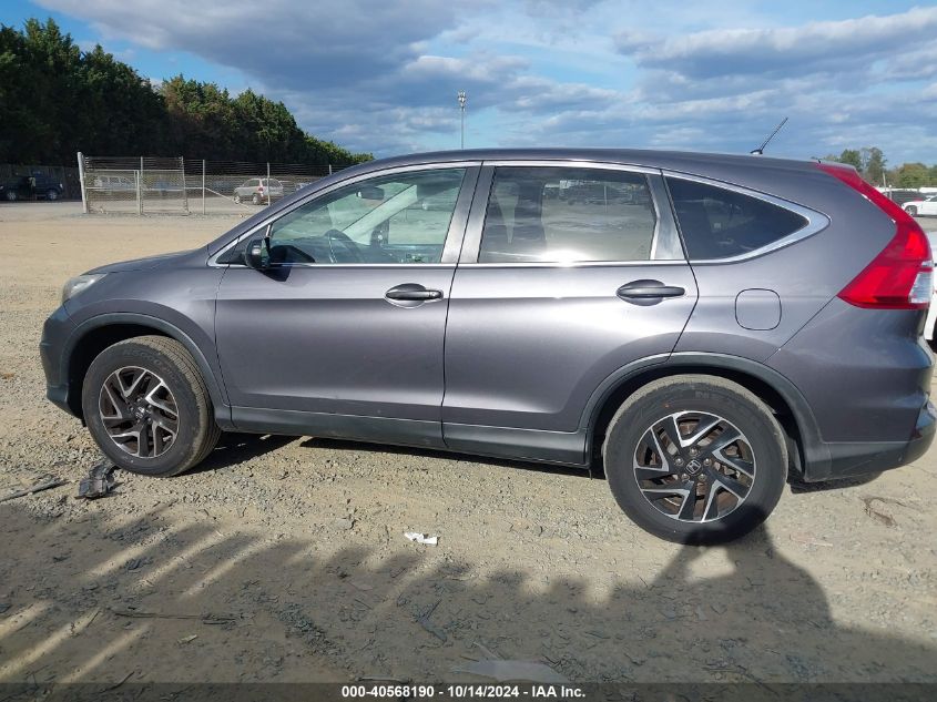 2016 Honda Cr-V Se VIN: 2HKRM3H41GH558666 Lot: 40568190