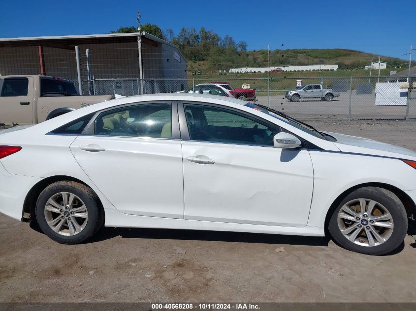 2014 Hyundai Sonata Gls VIN: 5NPEB4AC3EH841157 Lot: 40568208