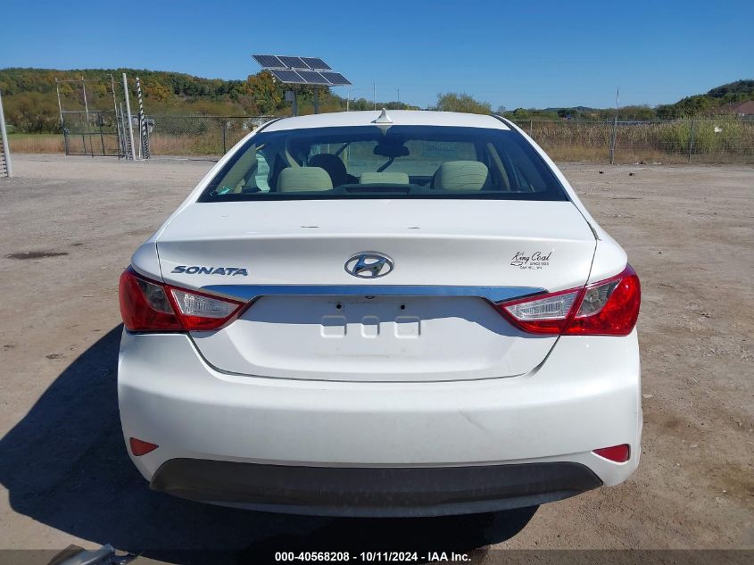 2014 Hyundai Sonata Gls VIN: 5NPEB4AC3EH841157 Lot: 40568208