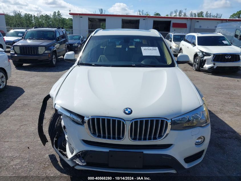 2017 BMW X3 xDrive28I VIN: 5UXWX9C56H0T13372 Lot: 40568280