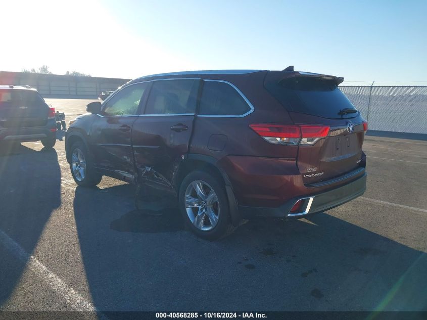 2019 Toyota Highlander Limited VIN: 5TDDZRFH7KS946296 Lot: 40568285