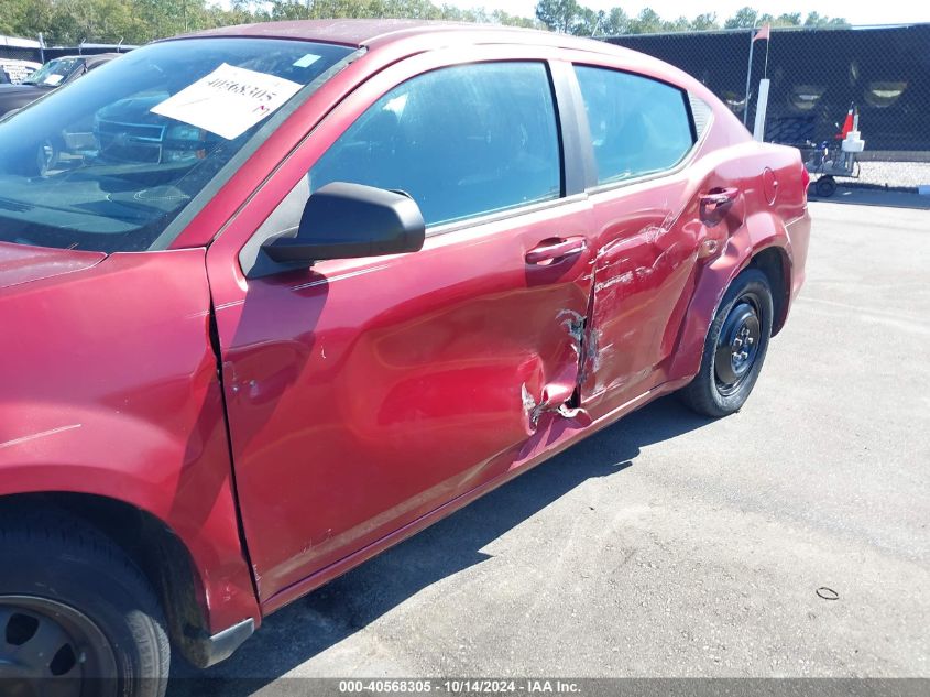 2014 Dodge Avenger Se VIN: 1C3CDZAG4EN219544 Lot: 40568305