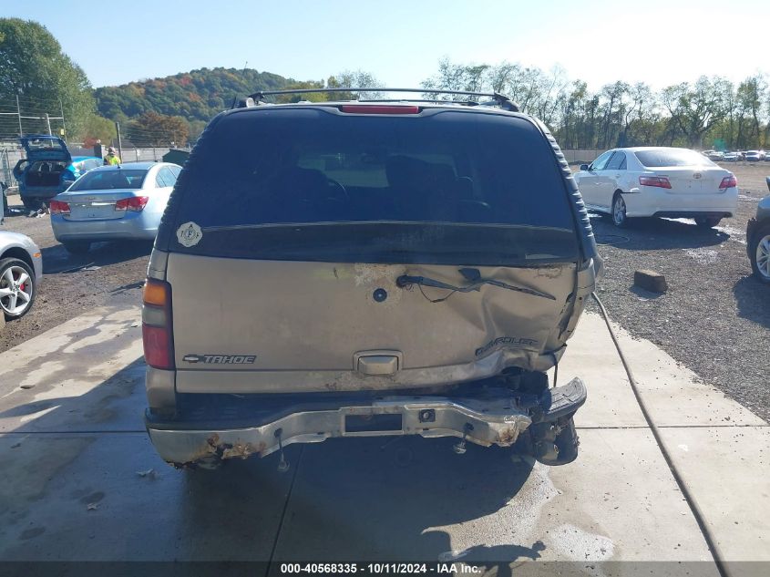 2001 Chevrolet Tahoe Lt VIN: 1GNEK13T31J105341 Lot: 40568335