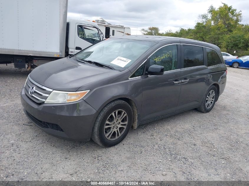 2012 Honda Odyssey Ex-L VIN: 5FNRL5H67CB145496 Lot: 40568407