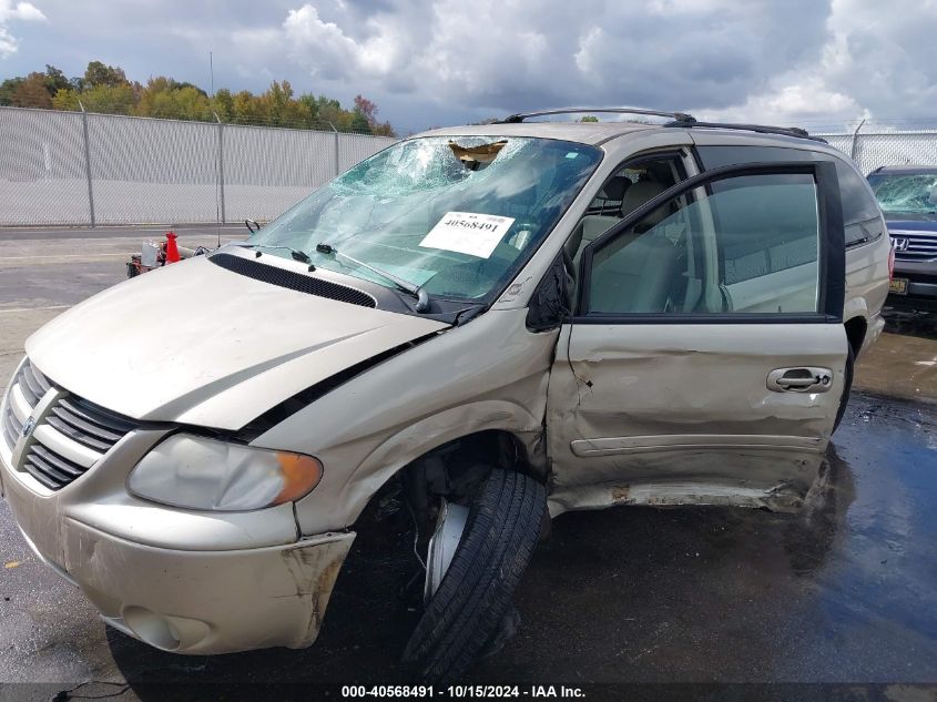 2007 Dodge Grand Caravan Sxt VIN: 2D8GP44L27R276865 Lot: 40568491