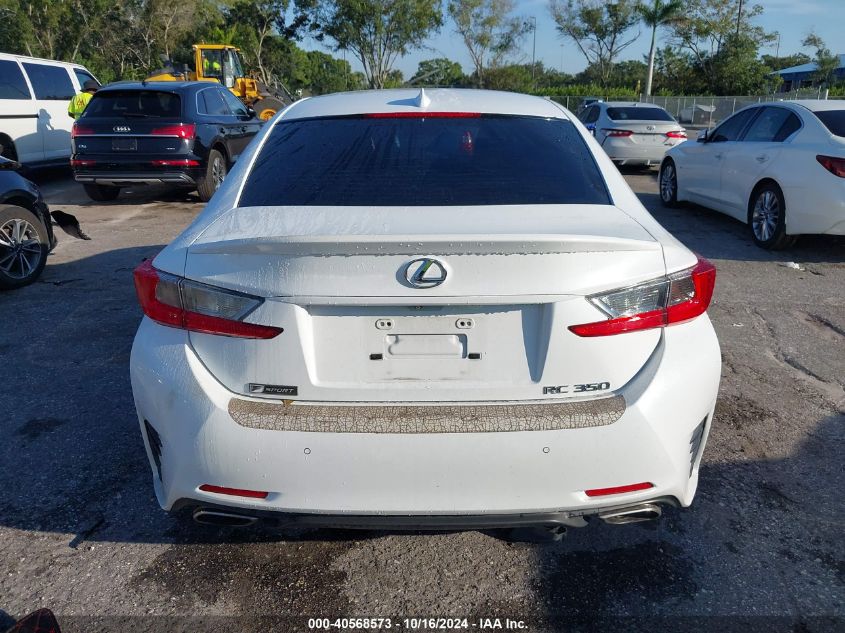 2015 Lexus Rc 350 VIN: JTHHE5BC9F5001487 Lot: 40568573