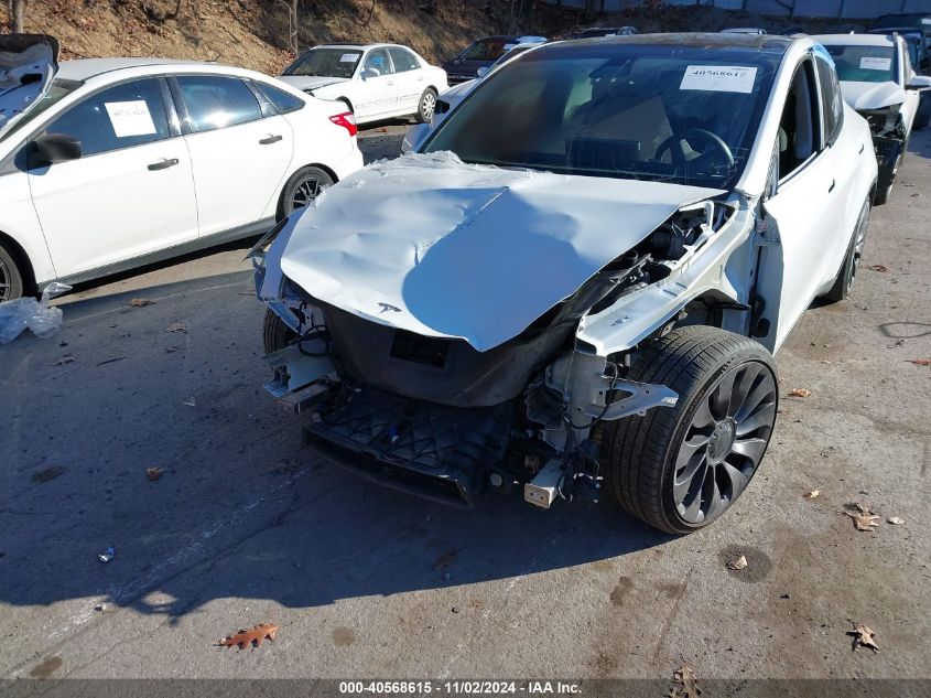 2020 Tesla Model Y Long Range Dual Motor All-Wheel Drive/Performance Dual Motor All-Wheel Drive VIN: 5YJYGDEF1LF050009 Lot: 40568615