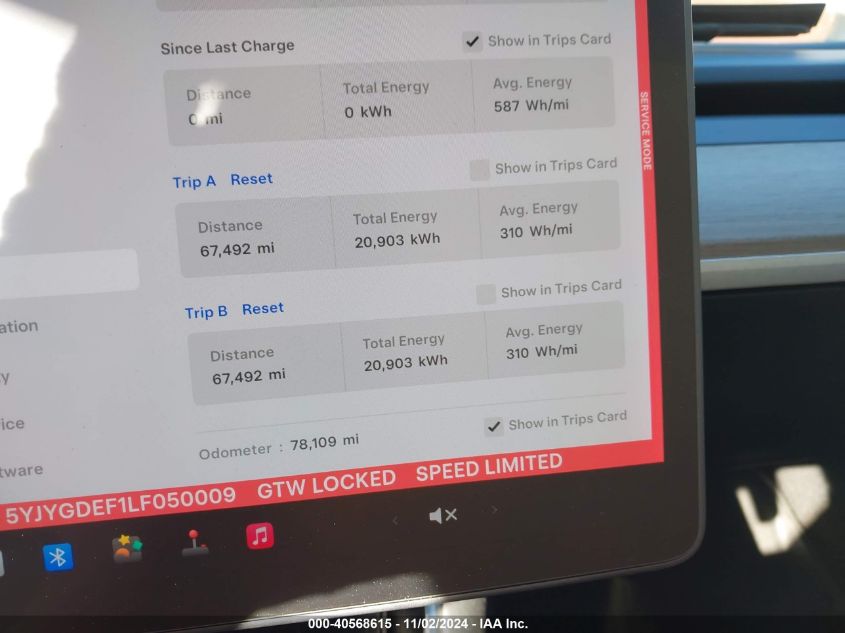 2020 Tesla Model Y Long Range Dual Motor All-Wheel Drive/Performance Dual Motor All-Wheel Drive VIN: 5YJYGDEF1LF050009 Lot: 40568615