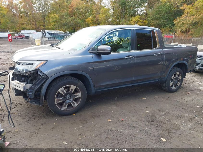 2017 Honda Ridgeline Rtl-T VIN: 5FPYK3F65HB008948 Lot: 40568765