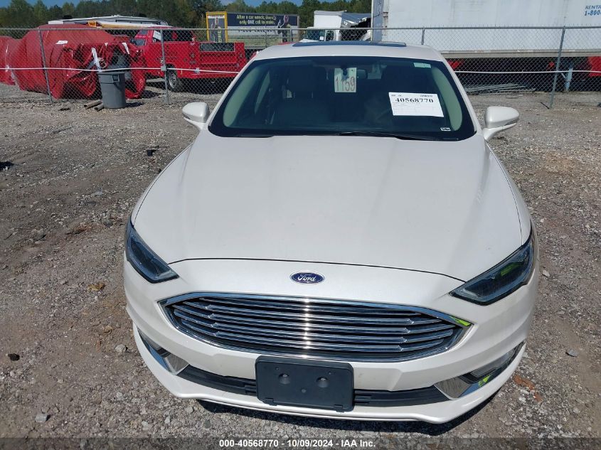 2017 Ford Fusion Se VIN: 3FA6P0HD7HR174842 Lot: 40568770