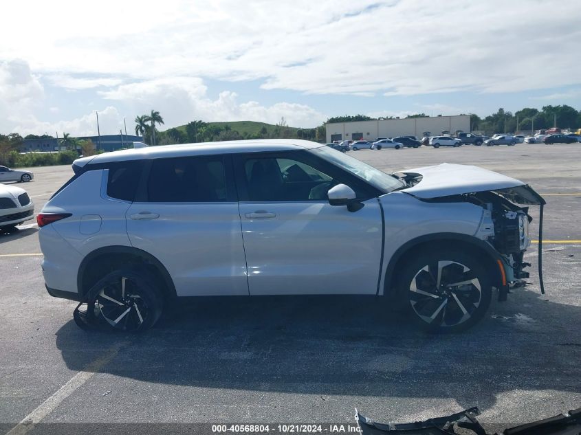 2022 Mitsubishi Outlander Es VIN: JA4J3TA8XNZ027236 Lot: 40568804