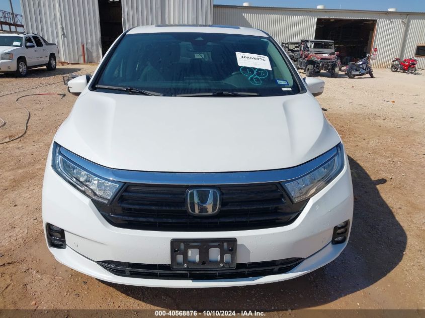 2023 Honda Odyssey Touring VIN: 5FNRL6H89PB055487 Lot: 40568876