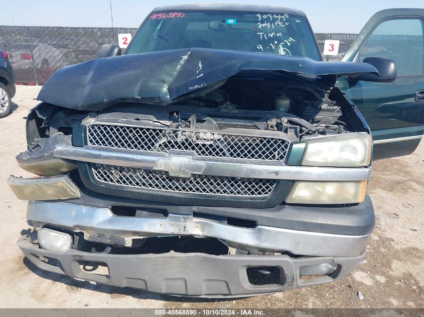 2005 Chevrolet Silverado 1500 Ls VIN: 1GCEC19V75Z321876 Lot: 40568890