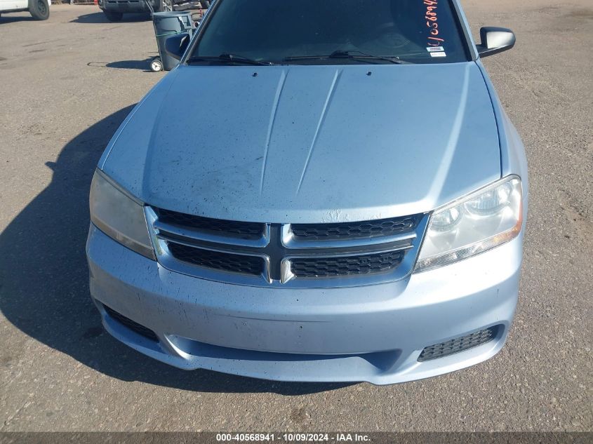 2013 Dodge Avenger Se VIN: 1C3CDZAB0DN677567 Lot: 40568941