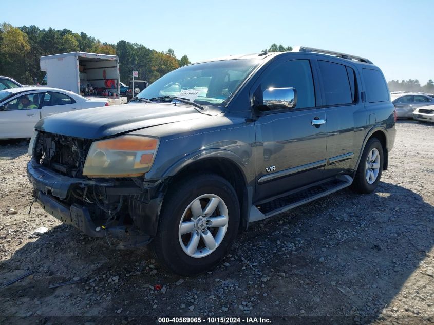 2009 Nissan Armada Se VIN: 5N1AA08D59N614238 Lot: 40569065