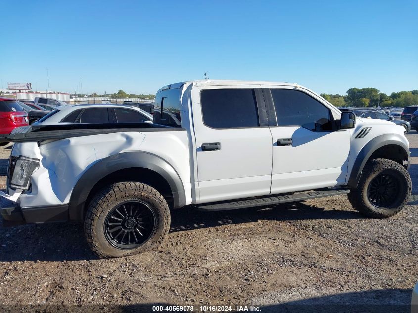 2017 Ford F-150 Raptor VIN: 1FTFW1RG0HFA66524 Lot: 40569078