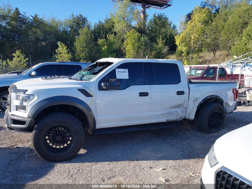 2017 Ford F-150 Raptor VIN: 1FTFW1RG0HFA66524 Lot: 40569078