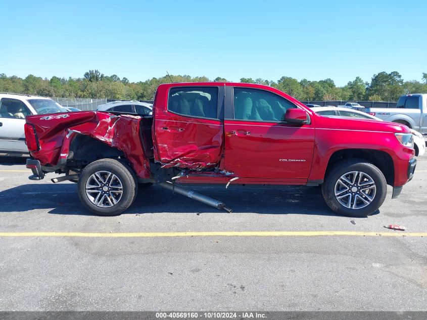 2021 Chevrolet Colorado 4Wd Short Box Wt VIN: 1GCGTBEN0M1201435 Lot: 40569160