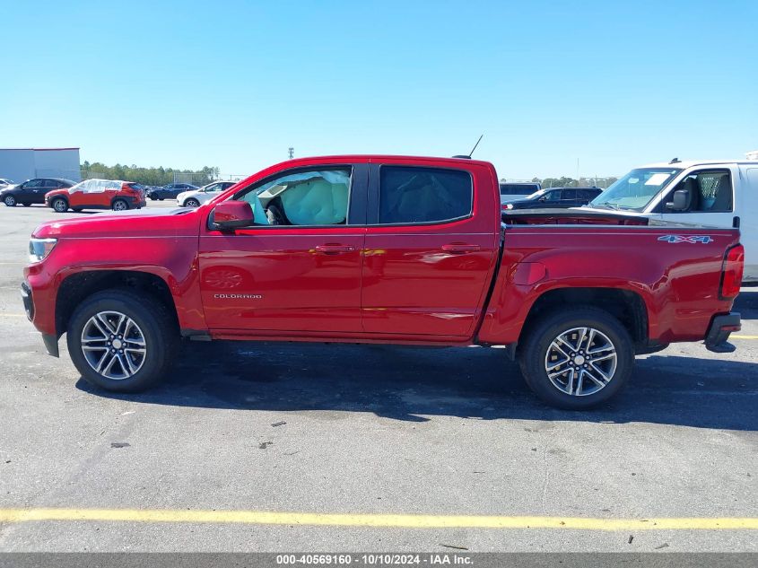 2021 Chevrolet Colorado 4Wd Short Box Wt VIN: 1GCGTBEN0M1201435 Lot: 40569160