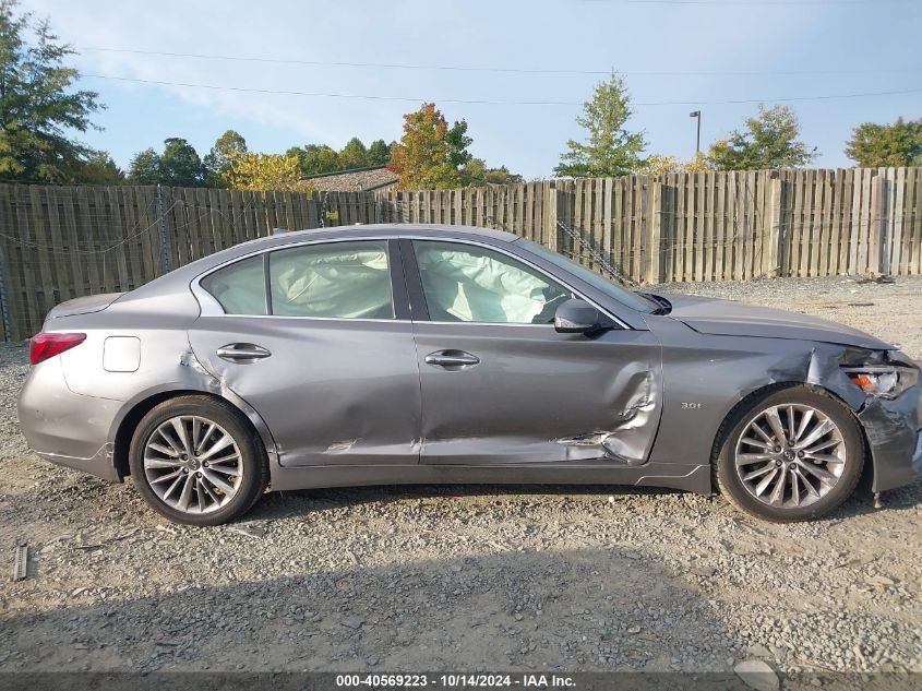 2018 Infiniti Q50 3.0T Luxe VIN: JN1EV7AR6JM430402 Lot: 40569223