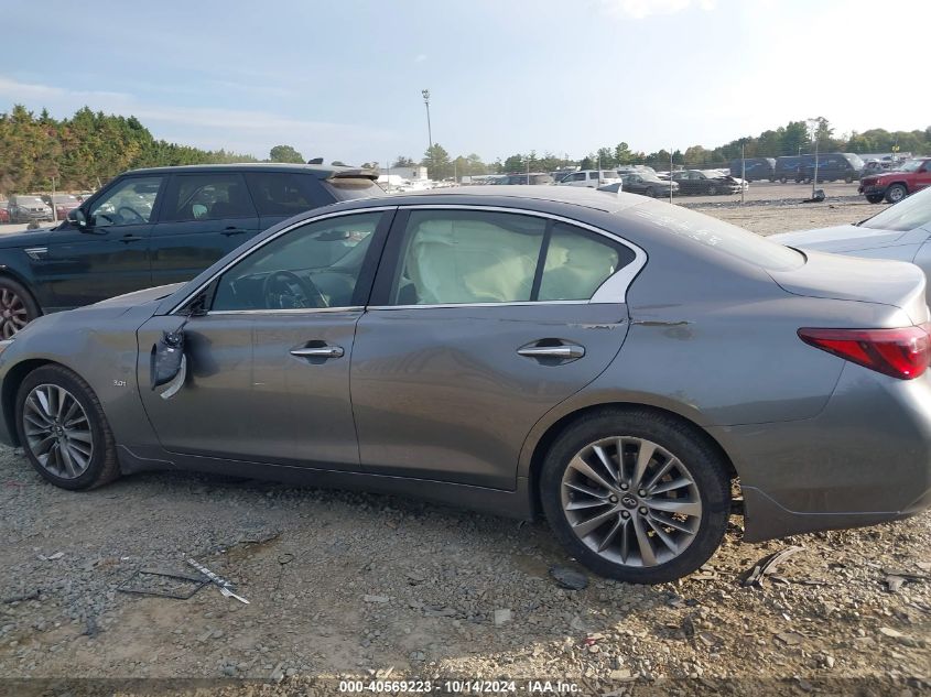 2018 Infiniti Q50 3.0T Luxe VIN: JN1EV7AR6JM430402 Lot: 40569223