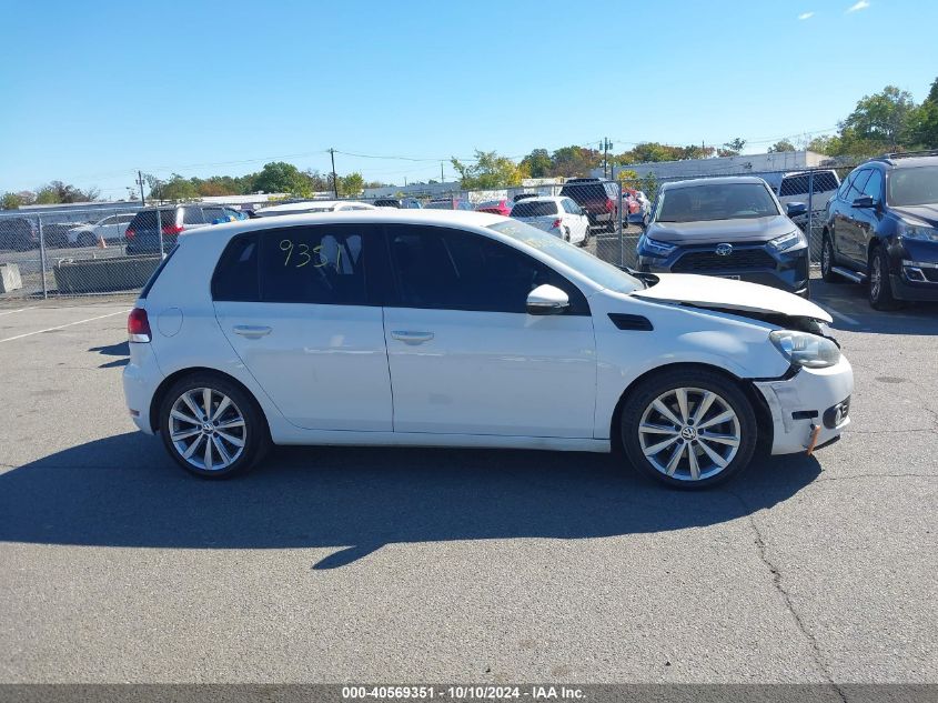 2012 Volkswagen Golf Tdi 4-Door VIN: WVWNM7AJXCW288718 Lot: 40569351