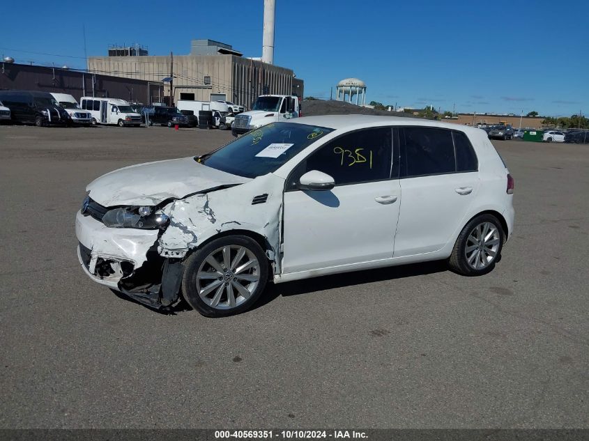 2012 Volkswagen Golf Tdi 4-Door VIN: WVWNM7AJXCW288718 Lot: 40569351