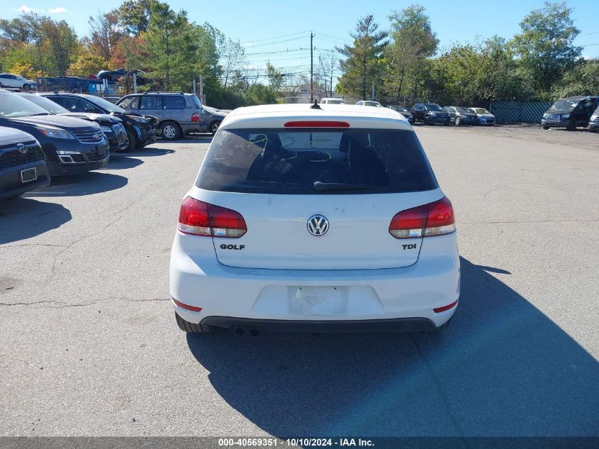 2012 Volkswagen Golf Tdi 4-Door VIN: WVWNM7AJXCW288718 Lot: 40569351