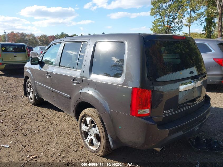 2012 Honda Pilot Ex-L VIN: 5FNYF3H51CB022663 Lot: 40569474