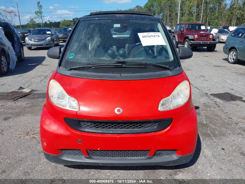 2008 Smart Fortwo Passion VIN: WMEEK31X28K189538 Lot: 40569478