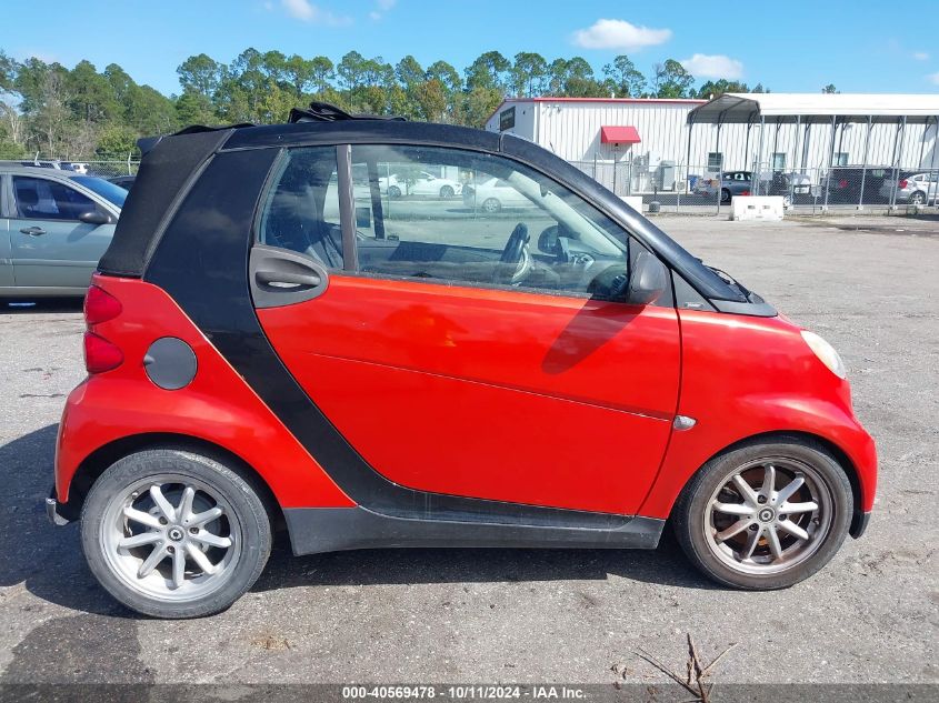 2008 Smart Fortwo Passion VIN: WMEEK31X28K189538 Lot: 40569478